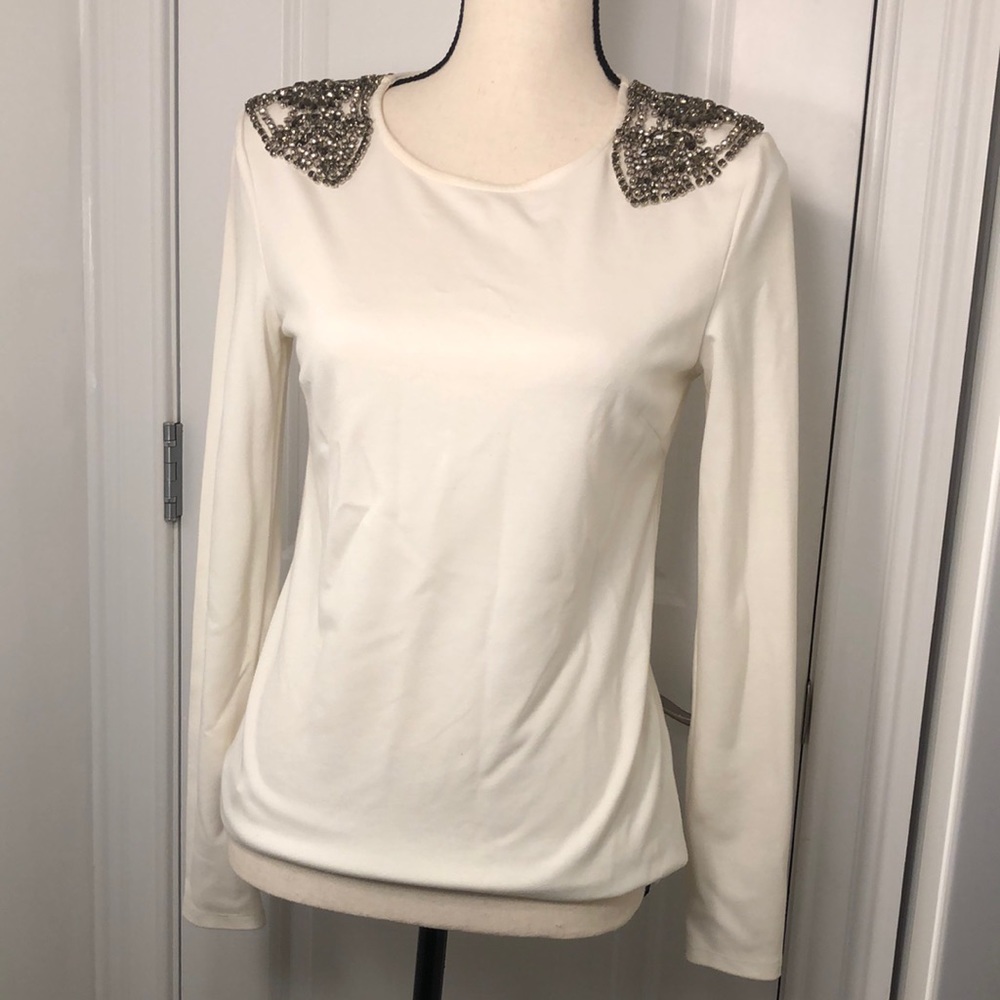 Forever21 Long Sleeve with Jewelry Shoulder Pad